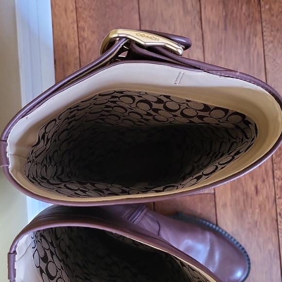 Coach Leigh Tall Riding Leather Boots - Picture 10 of 16